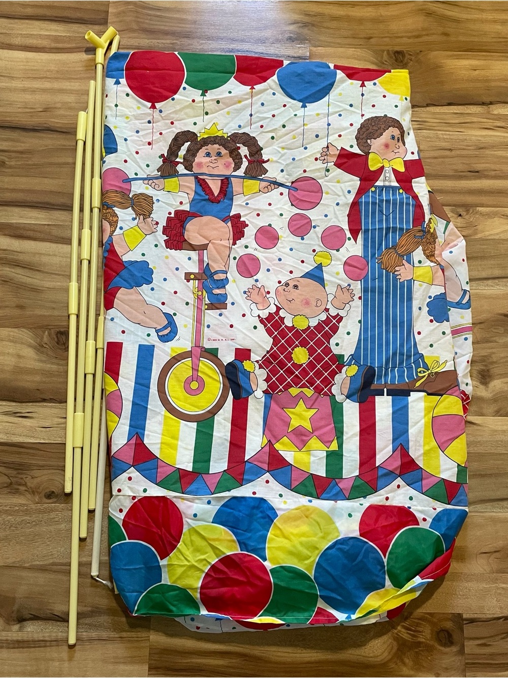 Vintage 1985 Hide N Sleep Cabbage Patch BED SHEET TENT RARE - Just Tent No Poles